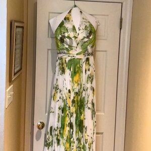 Carmen Marc Valvo chiffon gown